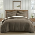 thumbnail image 1 of Levtex Home - Mills Waffle Latte Duvet Cover Set - Full/Queen Duvet Cover + Two Standard Pillow Cases - Latte Waffle Weave - Duvet Cover (90 x 94in.) and Pillow Case (26 x 20in.) - Cotton, 1 of 6
