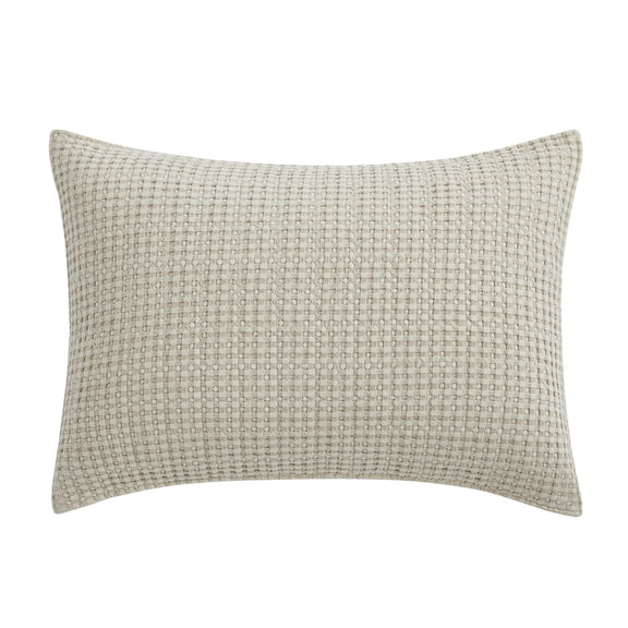 Levtex Home - Mills Waffle - Standard Sham (26x20in.) - Waffle - Wheat - Cotton