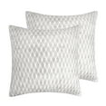 thumbnail image 1 of Levtex Home - Monami - Euro Sham Set of 2 - Oblong Design - Grey and White - (26x26in.) - Reversible - Cotton, 1 of 4