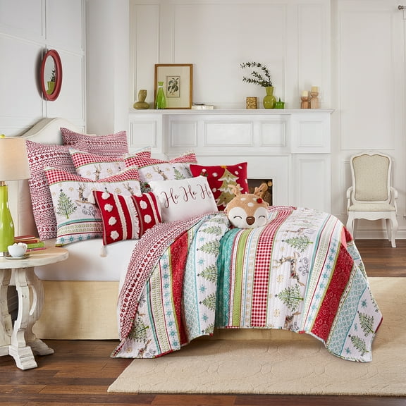 Levtex Home Multicolor Microfiber Quilt, Full/Queen - Reversible