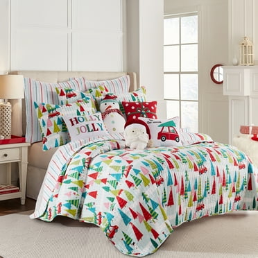 Levtex Home Multicolor Stripes Cotton Quilts, Twin - Reversible