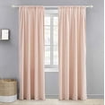 thumbnail image 1 of Levtex Home - Pink Herringbone Drape Panel - Window Panel with Rod Pocket - One Curtain Panel 84 inch Length - Pink - 90% Cotton/10% Polyester - Lined, 1 of 4