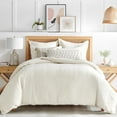 thumbnail image 1 of Levtex Home - Reede Muslin Cream Duvet Cover Set - Twin Duvet Cover + One Standard Pillow Case - Muslin - Cream - Duvet Cover (68 x 88in.) and Pillow Case (26 x 20in.) - Cotton, 1 of 8