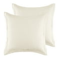 thumbnail image 1 of Levtex Home - Reede Muslin Cream Euro Shams Set of 2 - Muslin - Cream - Two Euro Sham (26 x 26in.)- Cotton, 1 of 3