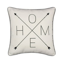 Levtex Home - Rochelle - Decorative Pillow (16 x 16 in.) - Home - Navy and Cream