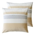 thumbnail image 1 of Levtex Home - Santander Euro Sham Set of 2 - Grey, Ochre, Cream, White - Jacquard - Euro Sham Set of 2 (26 x 26in.)- Cotton, 1 of 4