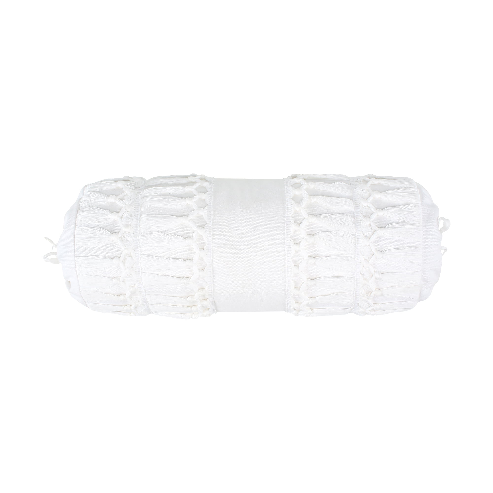 Levtex Home - Selesta Blush - Decorative Pillow (7in.x18in.) - Neckroll - White