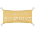 thumbnail image 1 of Levtex Home - Sol Stripe - Decorative Pillow (12x24in.) - Sunshine Words - Sunshine, Yellow, White, 1 of 3