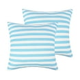 thumbnail image 1 of Levtex Home - Sol Stripe Quilt - Euro Sham - Stripe - Bliue and White - Quilt (26x26in.) - Reversible - Cotton, 1 of 3