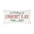 thumbnail image 1 of Levtex Home - Spencer Plaid - Decorative Pillow (12 x 24in.) - Comfort and Joy - White, Red, Green and Charcoal, 1 of 4