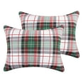 thumbnail image 1 of Levtex Home - Spencer Plaid Quilted Standard Sham (26x20in.) - Christmas Tartan Plaid - Green, White, Red - No insert - Set of 2, 1 of 6