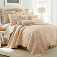 thumbnail image 1 of Levtex Home Spruce Coral King Quilt Set 2 King Pillow Shams Paisley, 1 of 7