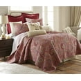 thumbnail image 1 of Levtex Home Spruce Red Quilt Set- Twin Quilt + One Standard Pillow Sham -Paisley Pattern in Burgundy, Red, Tan, Grey - Quilt Size (68 x 86") and Pillow Sham Size (26 x 20”)- Reversible Pattern -Cotton, 1 of 5