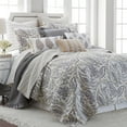 thumbnail image 1 of Levtex Home - Tamsin Grey Quilt Set - Full/Queen Quilt + Two Standard Pillow Shams - Modern Paisley - Grey Taupe Off-White - Quilt Size (88x92in.) and Pillow Sham Size (26x20in.) - Reversible - Cotton, 1 of 5