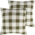 thumbnail image 1 of Levtex Home - Tatum Pines Quilt - Euro Sham Set of 2 - Plaid - Green, Red and White - Quilt (26x26in.), No Insert - Cotton, 1 of 6