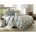 thumbnail image 1 of Levtex Home Trevino King Cotton Quilt Set, Blue/Tan, Medallion, 1 of 3