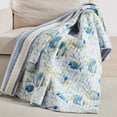 thumbnail image 1 of Levtex Home - Tropical Sea - Throw - Tropical Fish in Blue and Yellow - Quilt (50x60in.) and Sham 50x60in. - Cotton/Cotton, 1 of 4