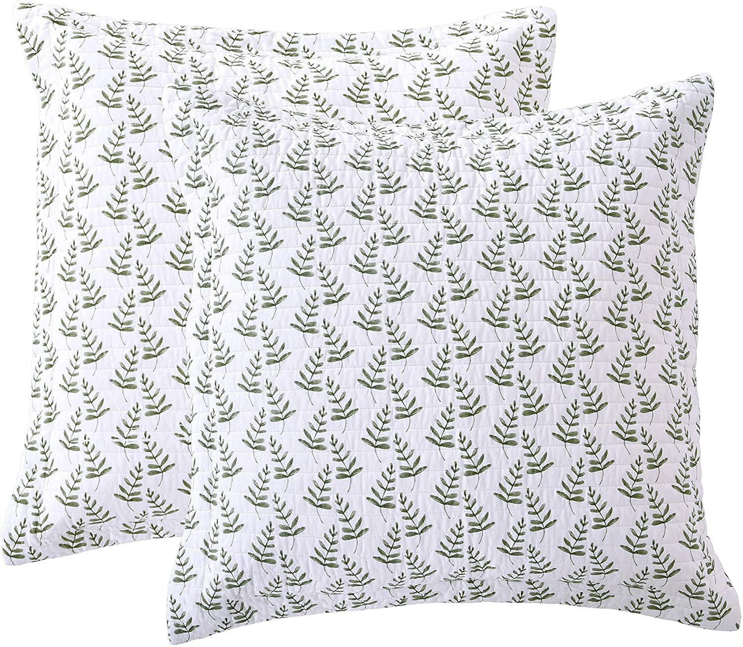 Viviana Botanical Floral Cotton Euro Sham Set of 2