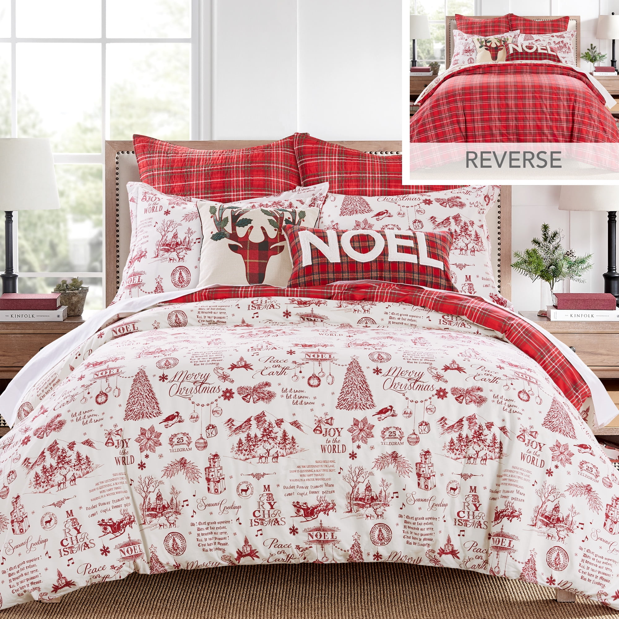 Levtex Home Yuletide Comforter Set King Comforter + Two King Pillow