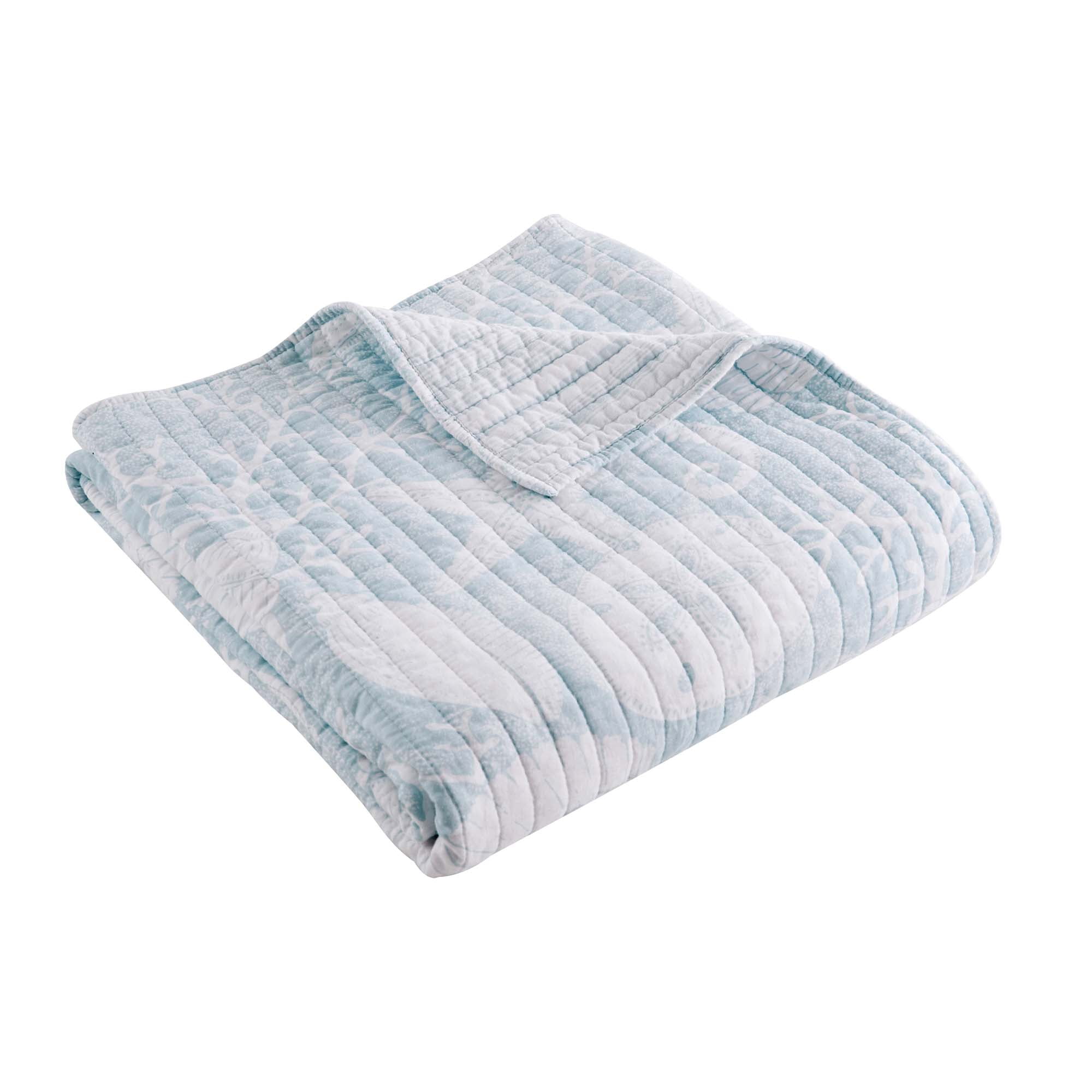 Portofino Multicolor Cotton Reversible Quilted Throw