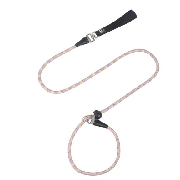 Levviye Dog Slip Leash Anti-Choking Loop Leash Reflective Adjustable 5FT Durable Strong Training Rope for Small Medium Large Dogs, Purple