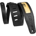 thumbnail image 1 of Levy's 2.5" Calaca Black Leather Guitar Strap Mariachi, 1 of 3