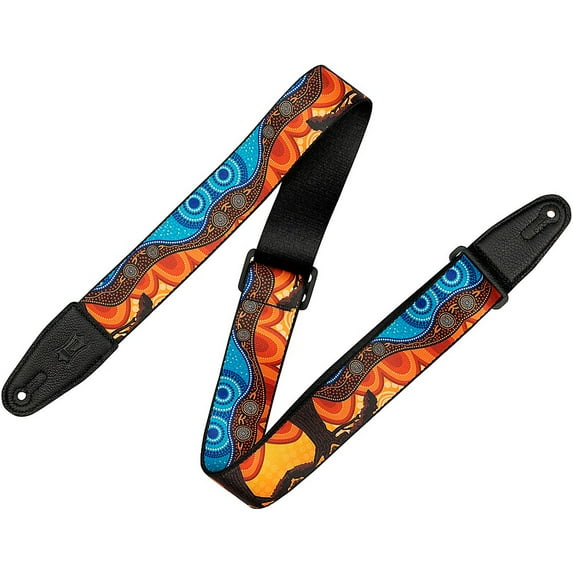Levy's 2" Down Under Series Polyester Guitar Strap Landscape