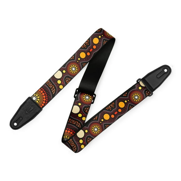 Levy's 2" Down Under Series Polyester Guitar Strap Sunset