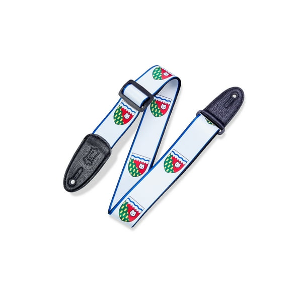 Levy's 2" Northwest Territories Canada Guitar Strap W/ Suede Leather Ends, MPPV2-NT