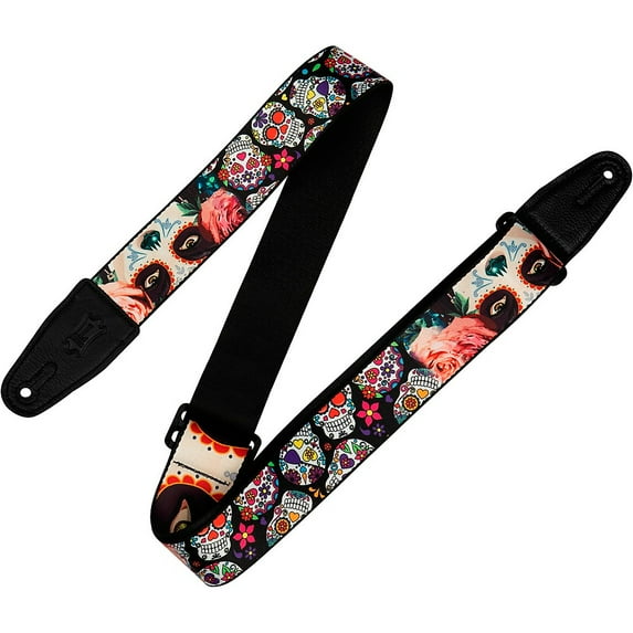 Levy's 2" Polyester Calaca Guitar Strap Eyes