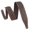 thumbnail image 1 of Levy's 2.5" Garment Leather Guitar Strap - Dark Brown, 1 of 2