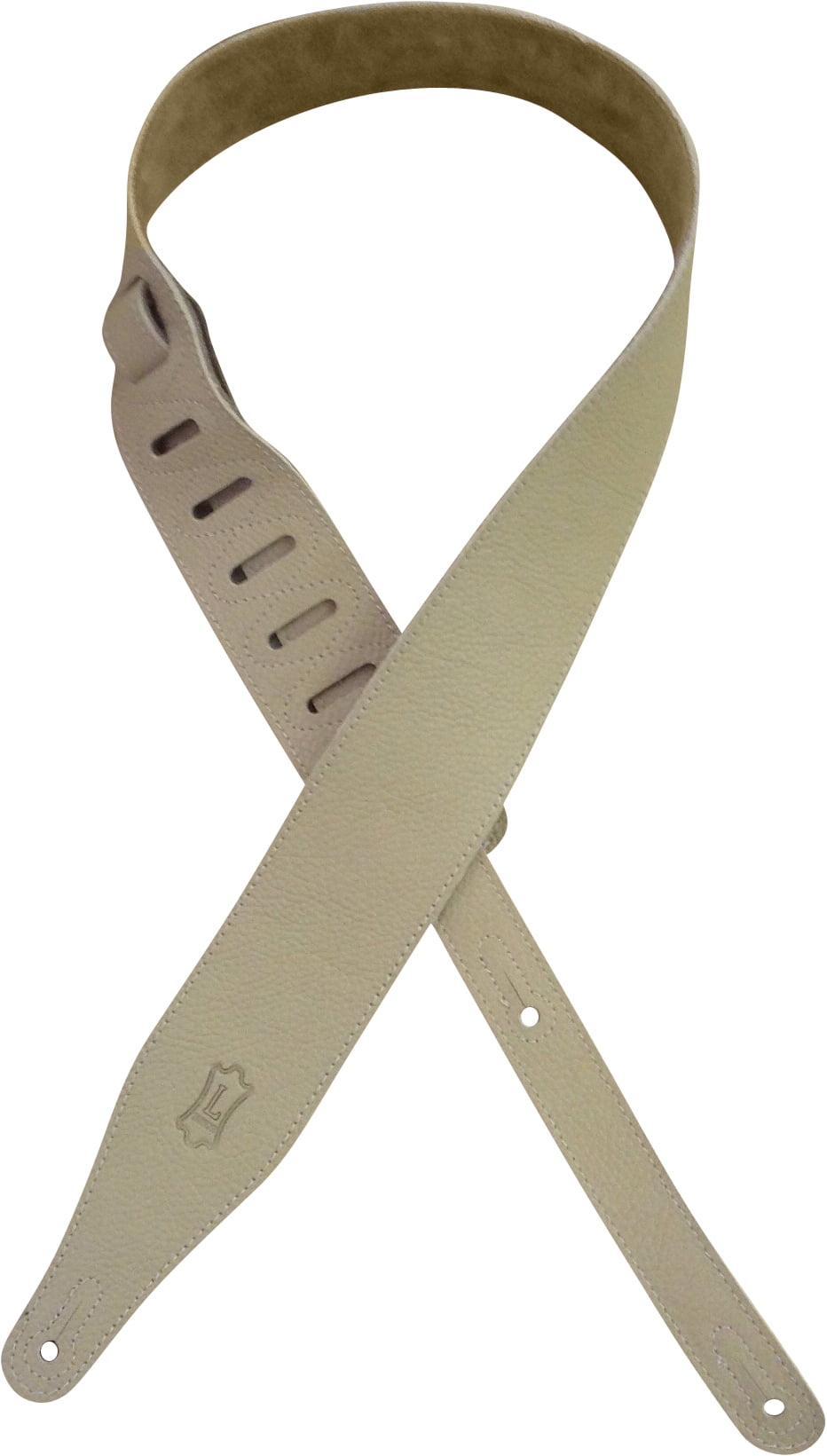 Levy's M17BLS-BUF 2 1/2" Texas Steer Hide Pebbled Guitar Strap, Buff