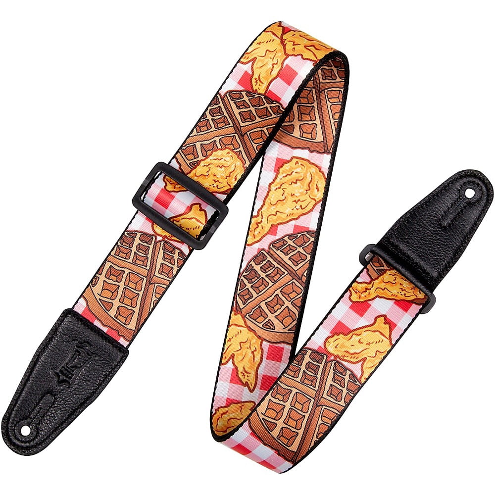 Levy's MPD2-118 Polyester Guitar Strap Chicken and Waffles