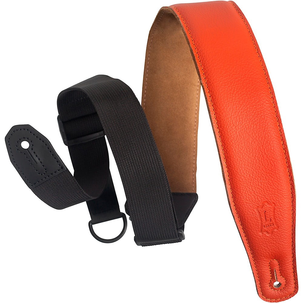 Levy's MRHGS 2 1/2 inch Wide Ergonomic RipChord Guitar Strap Orange