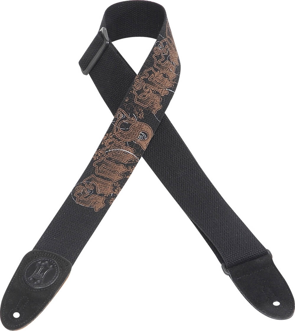 Walker & Williams XL-72 Dark Brown Guitar Strap Extender Lengthens W&W (and Other) Straps Up to 60