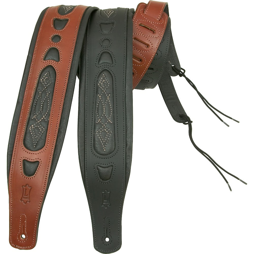 Levy's PM31-WAL Veg Tan Leather Guitar Strap | Walnut