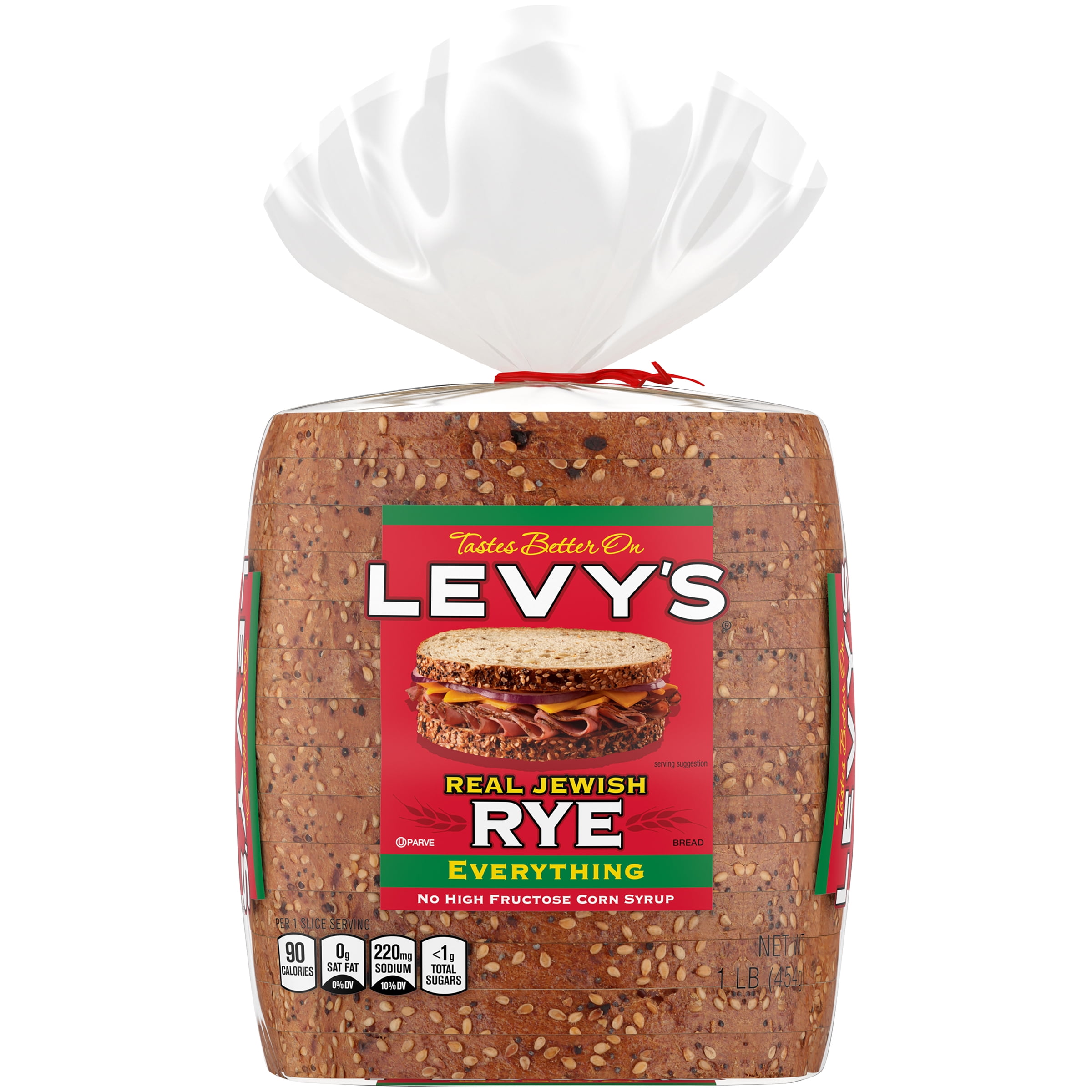 Levy's Real Jewish Rye Everything Bread, 16 oz