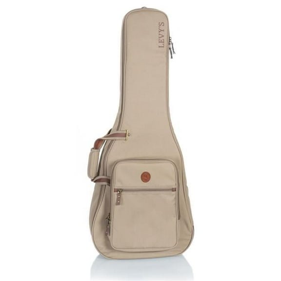 Levys - LVYELECTRICGB200 - Deluxe Lightweight Gig Bag for Electric Guitar - Tan
