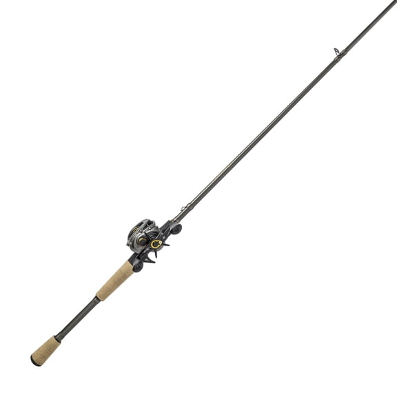 Lews Accel RX Baitcast Reel and Fishing Rod Combo, 7-Foot, 1-Piece Rod, Medium-Heavy Power, RH Retrieve Reel