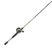 Lew's American Hero Camo Baitcast Reel and Fishing Rod Combo, 7-Foot Rod, Medium Power Fast Action, Right-Hand Retrieve, Camo/Black