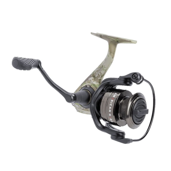 Lew's American Hero Camo Spinning Fishing Reel, Size 200 Reel, Camo/Black (Clam Package)