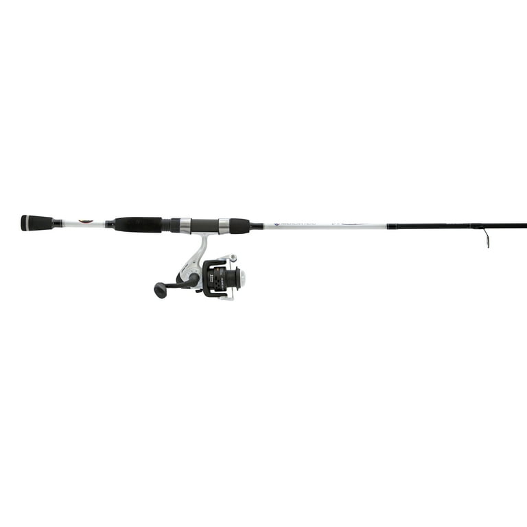 Lew's American Hero We Go 2 Spinning Reel and Fishing Rod Combo, 5-Foot  6-Inch 2-Piece IM6 Graphite Rod Blank, Size 100 Reel 5.2:1 Gear Ratio,  White/Black 