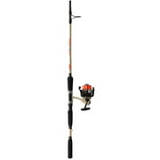 Lew's Cat Daddy Speed Spin Reel and Fishing Rod Combo, 7-Foot 2-Pc Rod, Size 50 Reel, Orange/Black