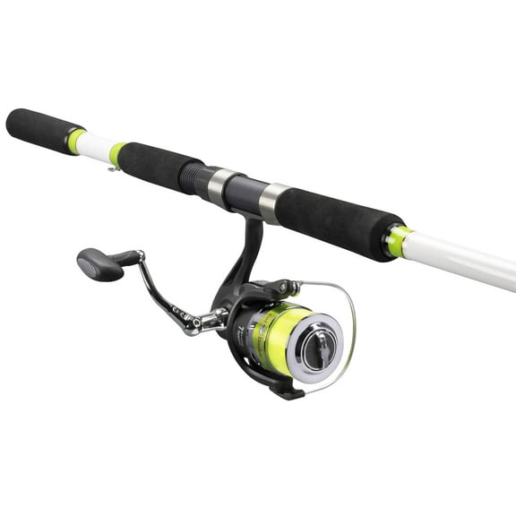 Lew's Cat Daddy Spinning Reel and Fishing Rod Combo, 7-Foot Rod, Size 50 Reel, White/Black/Green