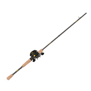 Lew s Classic Baitcast Reel and Fishing Rod Combo, 6-Foot 6-Inch, 1-Piece Rod, RH Retrieve Reel