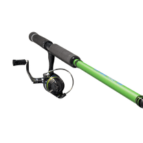 Lew's Crappie Thunder Spinning Reel and Fishing Rod Combo, 10-Foot Rod, Size 75 Reel, Green