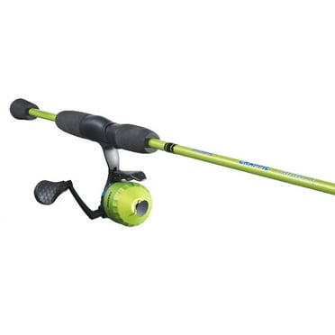 Lew's Crappie Thunder Underspin Reel and Fishing Rod Combo, 6-Foot 6-Inch 2-Piece Rod, Green