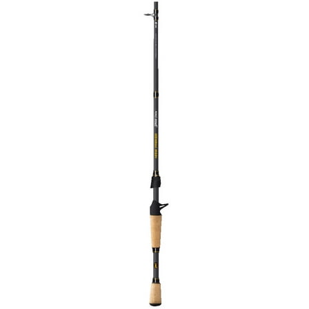 Lew's Hank Parker Casting Speed Stick Fishing Rod, 7-Feet 1-Piece Medium-Heavy Power Fast Action, Black
