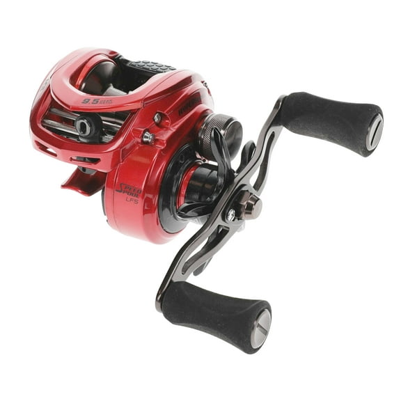 Lew's HyperSpeed Series Casting Reel, 9.5:1 Gear Ratio, Left-Hand Retrieve, Red