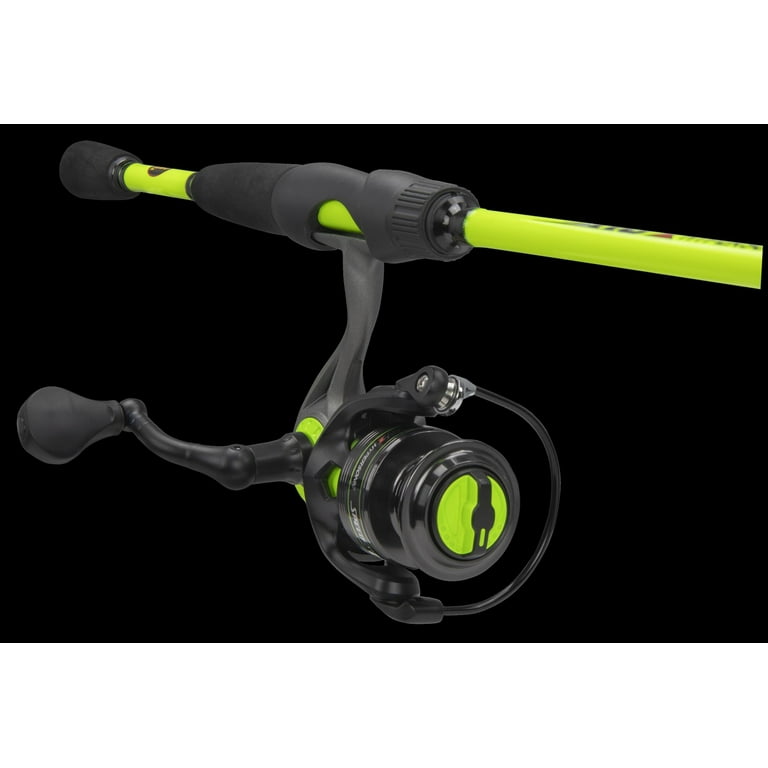 Lew's Hypersonic Spinning Reel and Fishing Rod Combo, 6-Foot 6-Inch Rod,  Size 30 Reel, Chartreuse